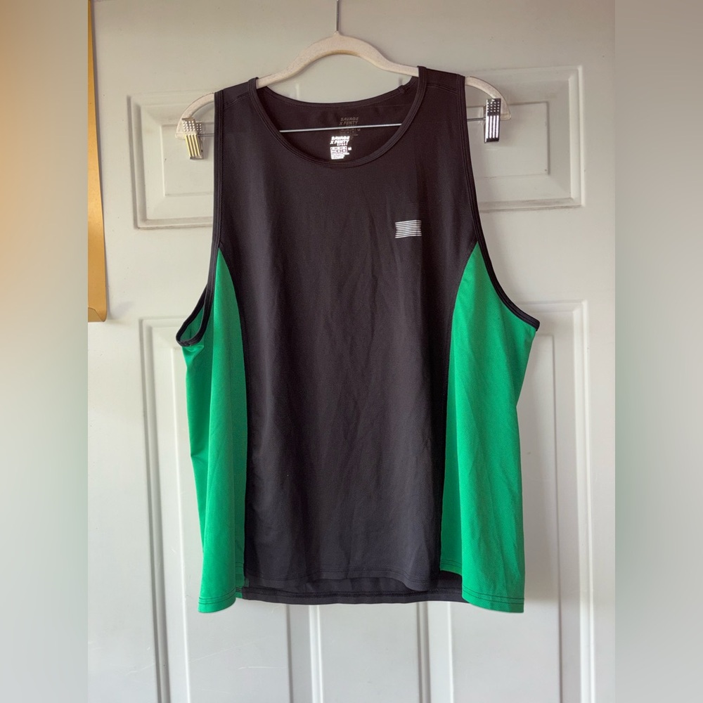 Savage X Fenty Sport black/green Breakout base layer tank size M